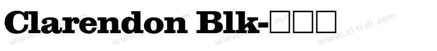 Clarendon Blk字体转换
